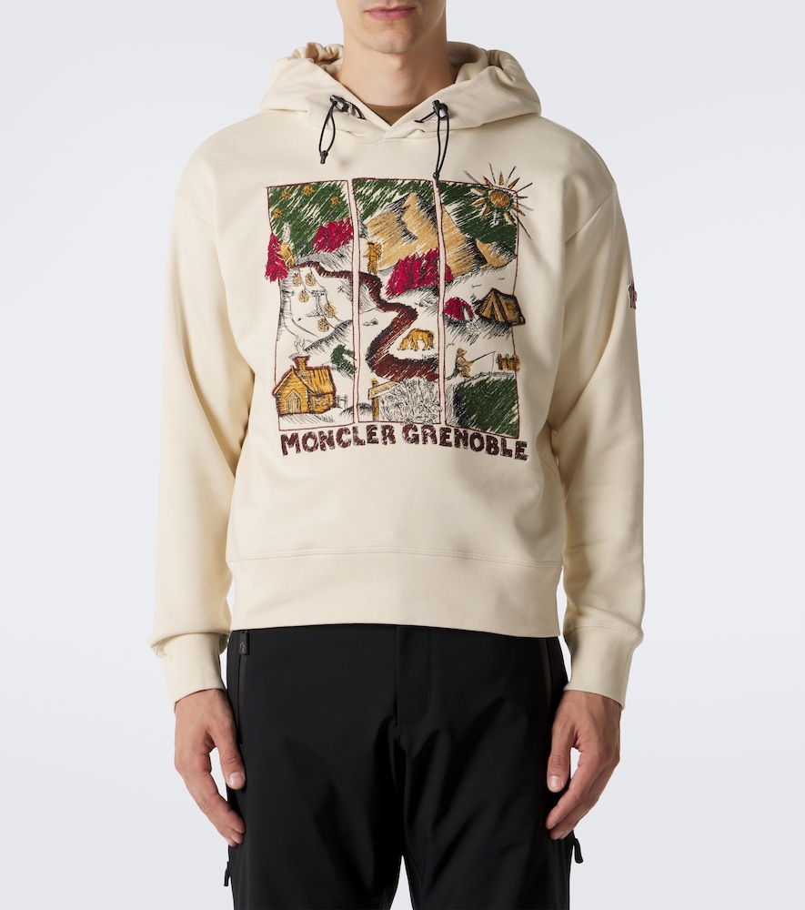 Grenoble Printed Cotton-Blend Jersey Hoodie