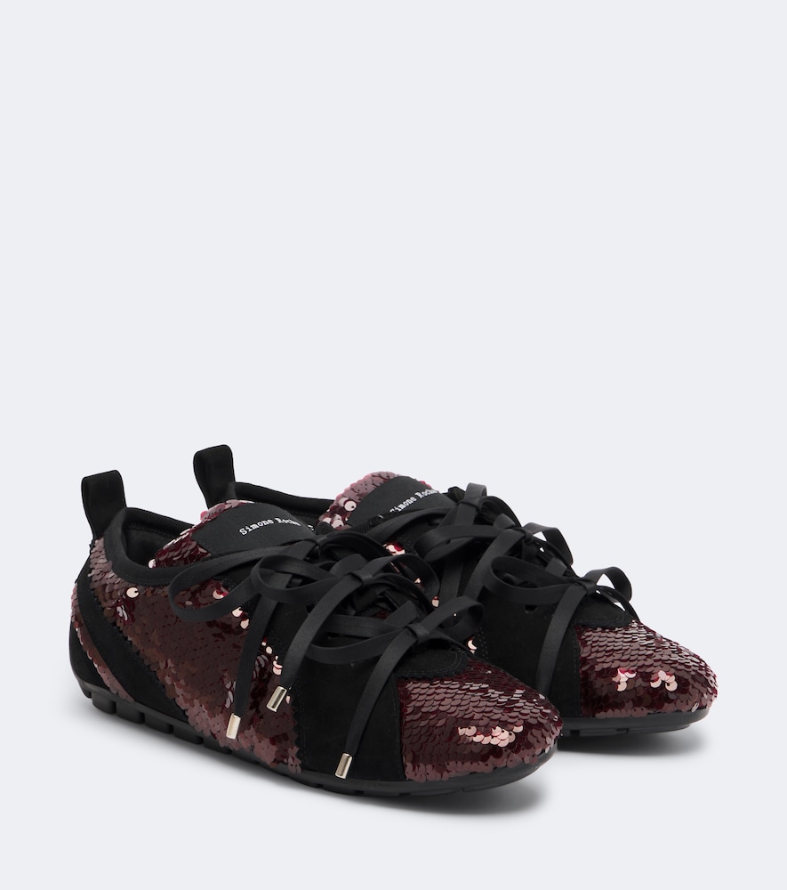 Sneakers Ballerina Grip mit Pailletten