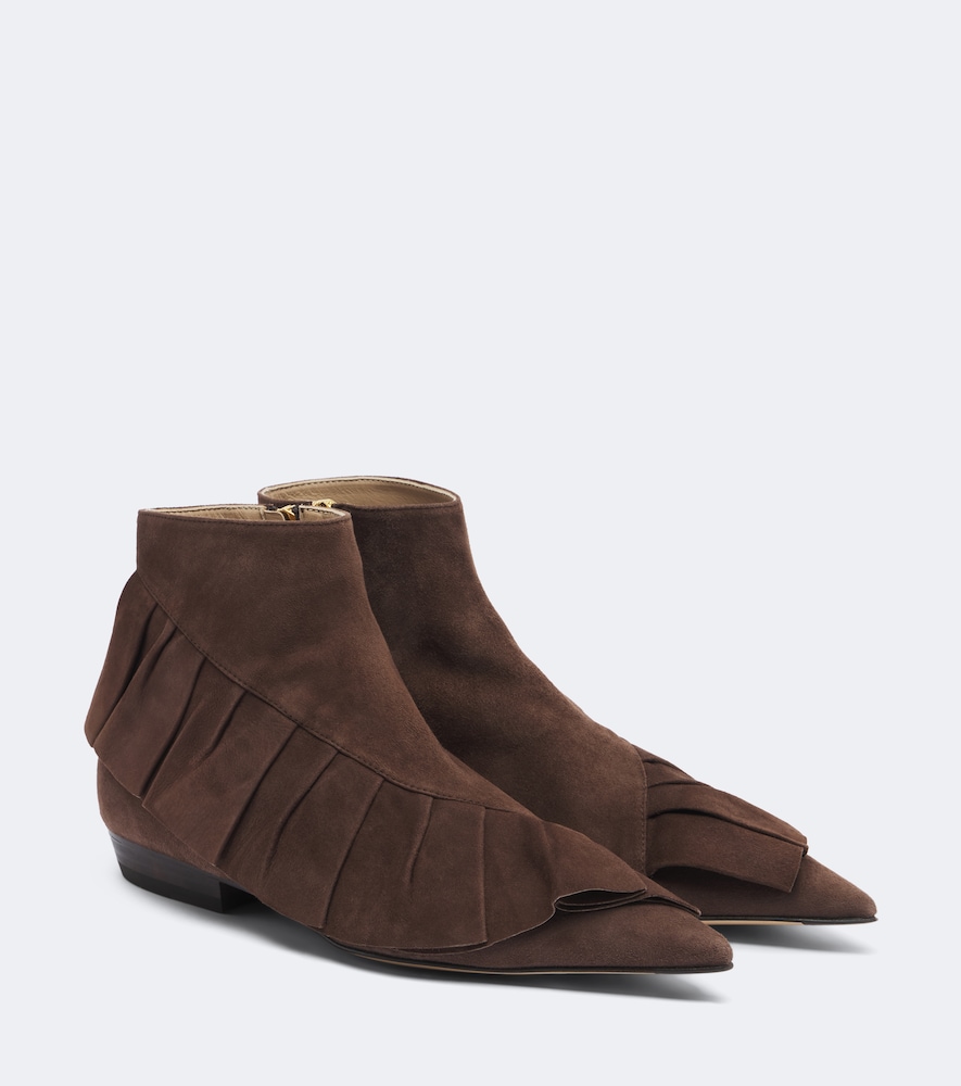Ankle Boots aus Veloursleder