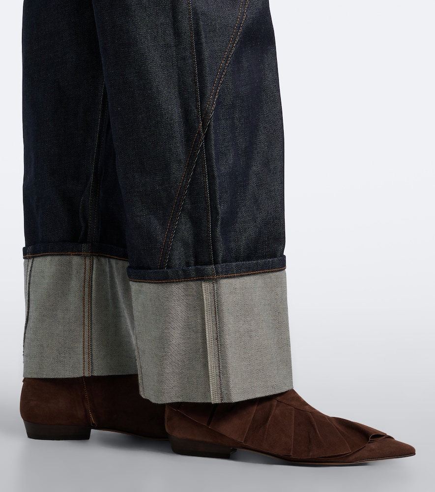 Ruffled Ankle Boots