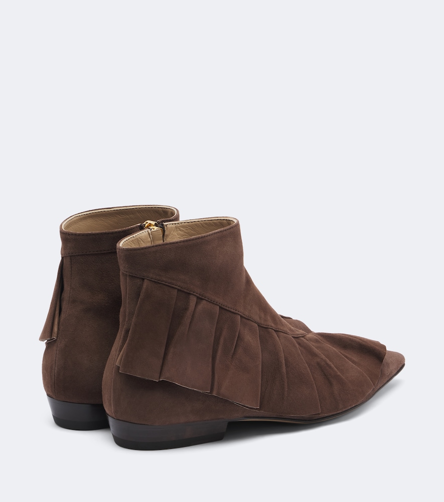 Ruffled Ankle Boots