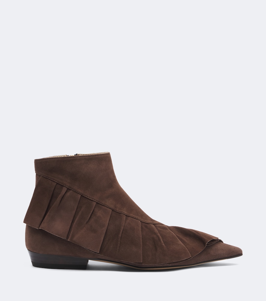 Ruffled Ankle Boots