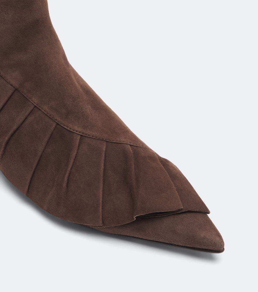 Ruffled Ankle Boots