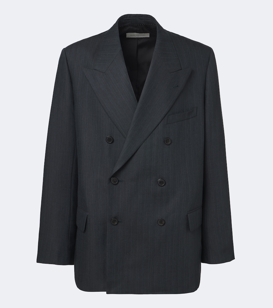 Zweireihiger Blazer aus Wolle