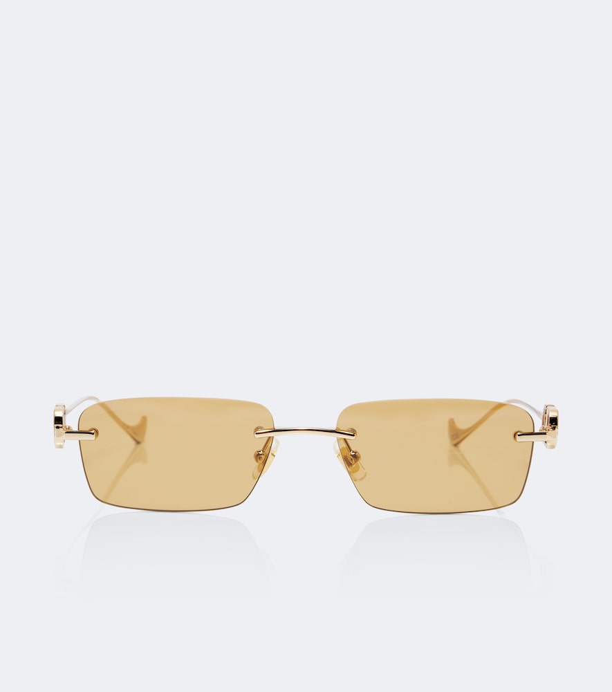 Occhiali da sole rettangolari Bejewelled VLogo