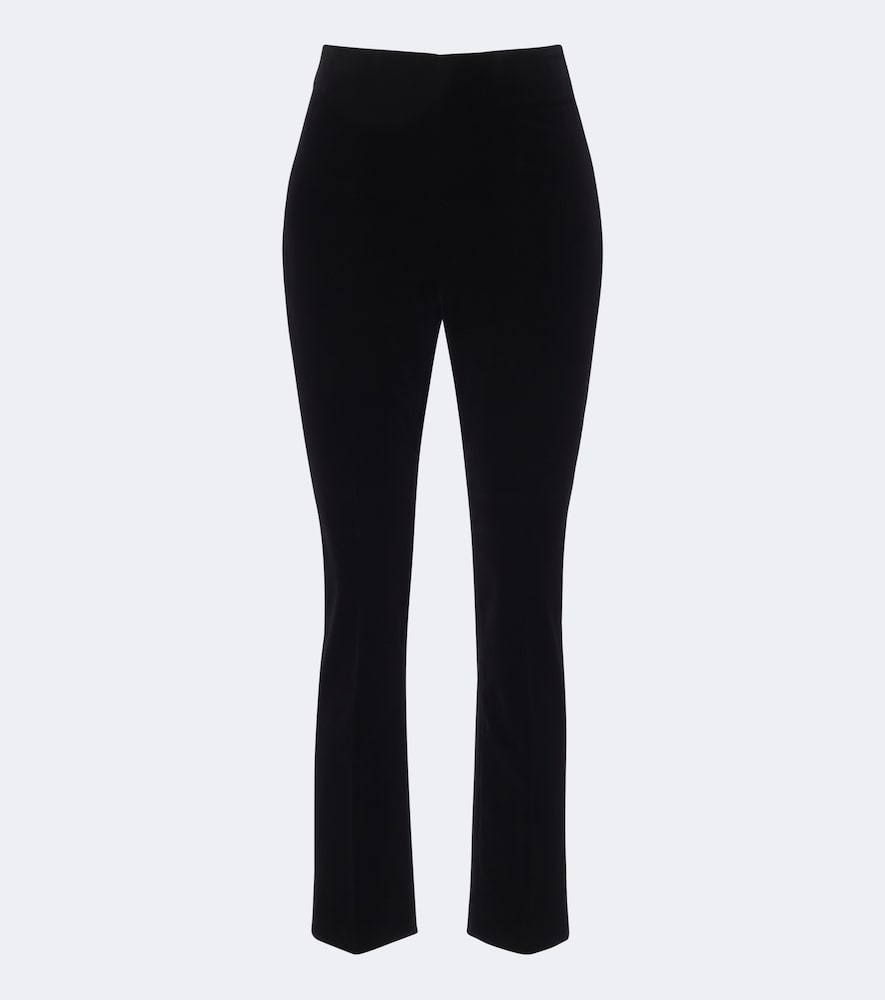 Rohe Róhe Cotton Velvet Cigarette-leg Pants In Black