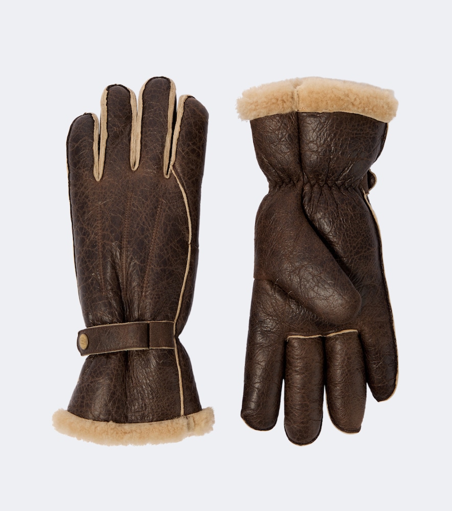 Handschuhe aus Leder mit Shearling