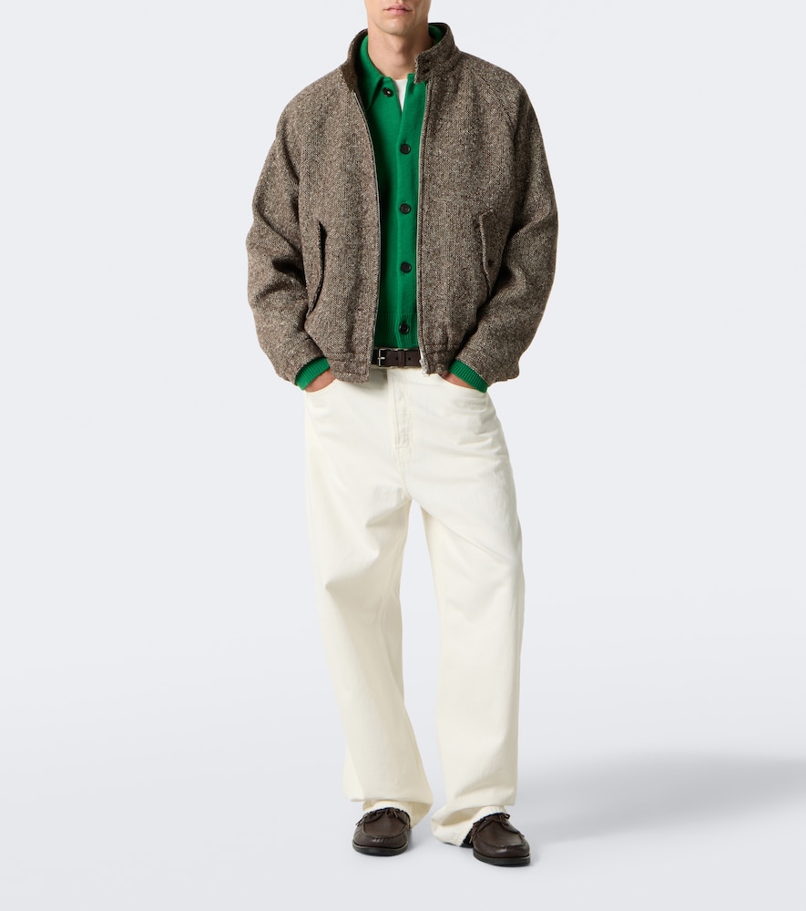 Auralee Wool Jacket In Brown