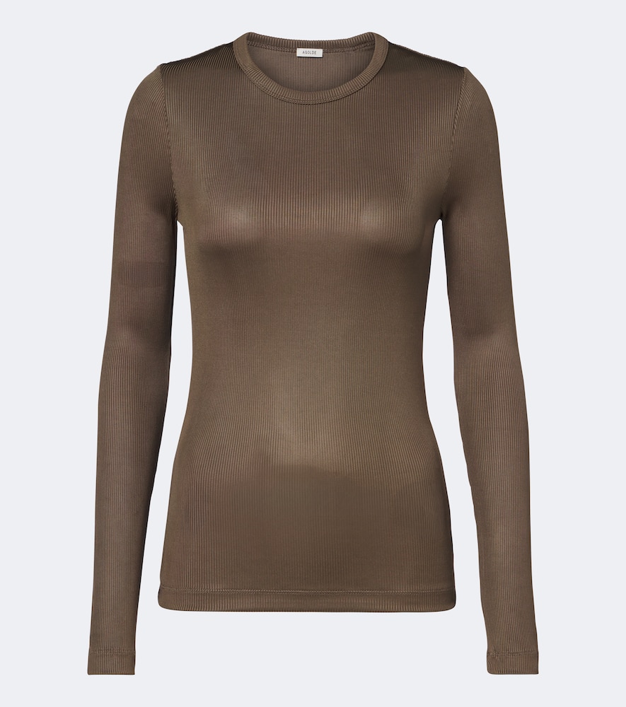 Delphi Ribbed-Knit Top