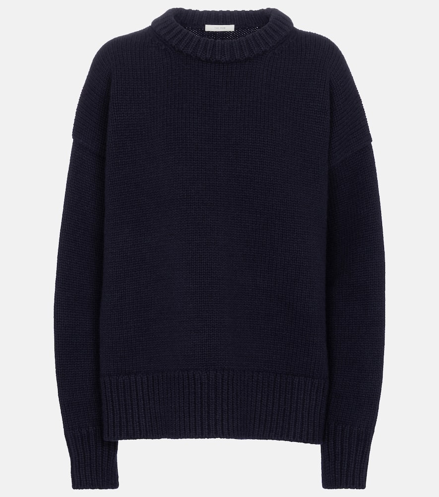 Shop The Row Ophelia Wool And Cashmere Sweater In Blue