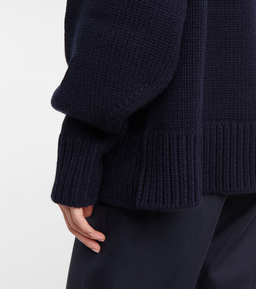 Shop The Row Ophelia Wool And Cashmere Sweater In Blue