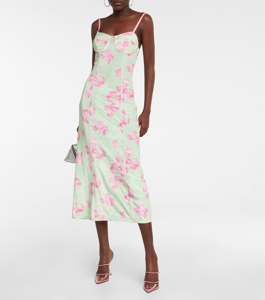  Loveshackfancy Loveshackfancy Midikleid Sima Aus Seide 