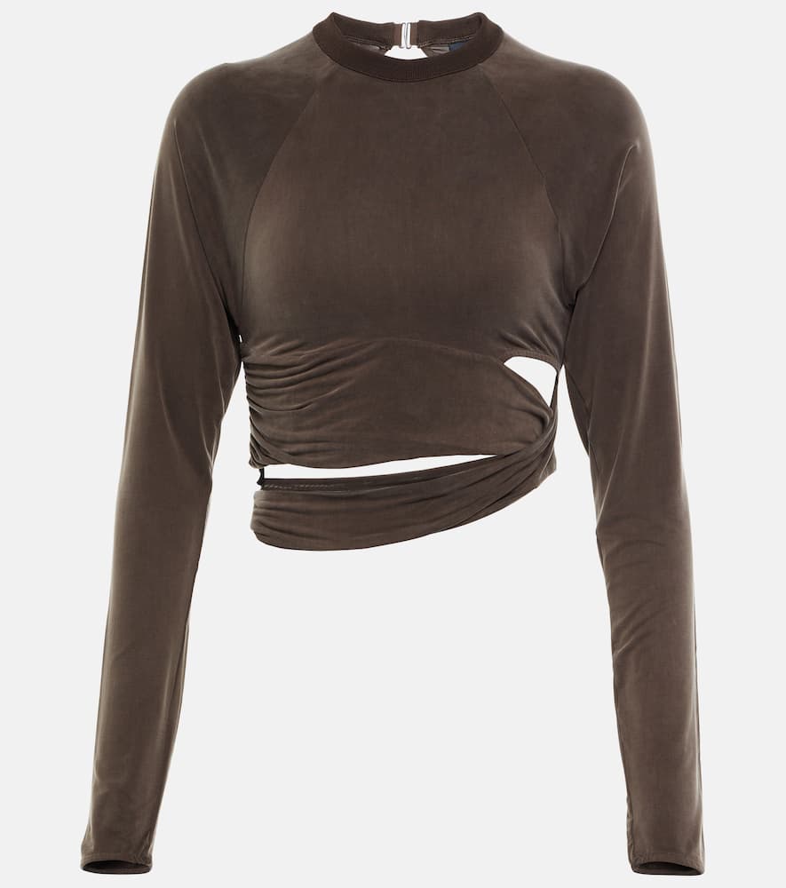 Jacquemus Le T-shirt Espelho cutout crop top