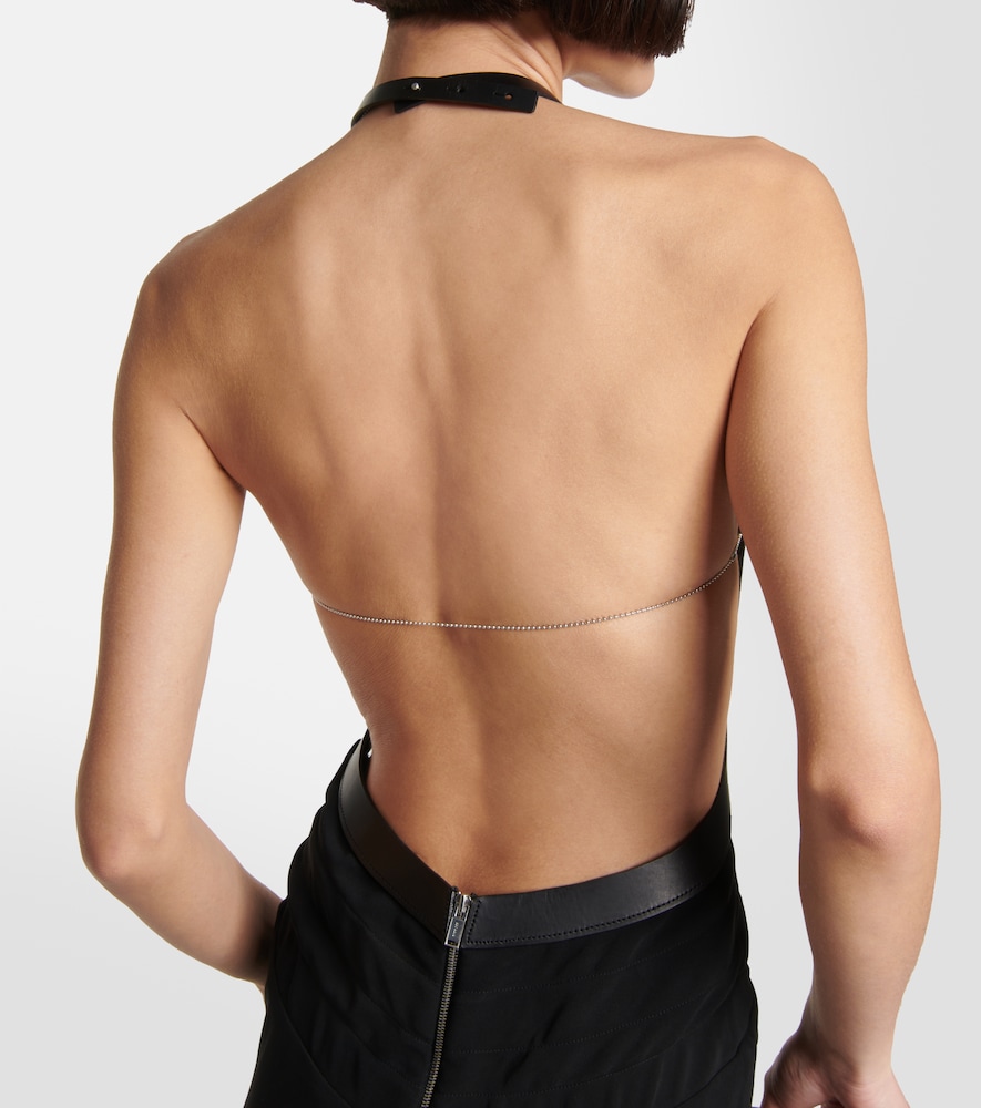 Dion Lee Dion Lee Robe Mit Leder 