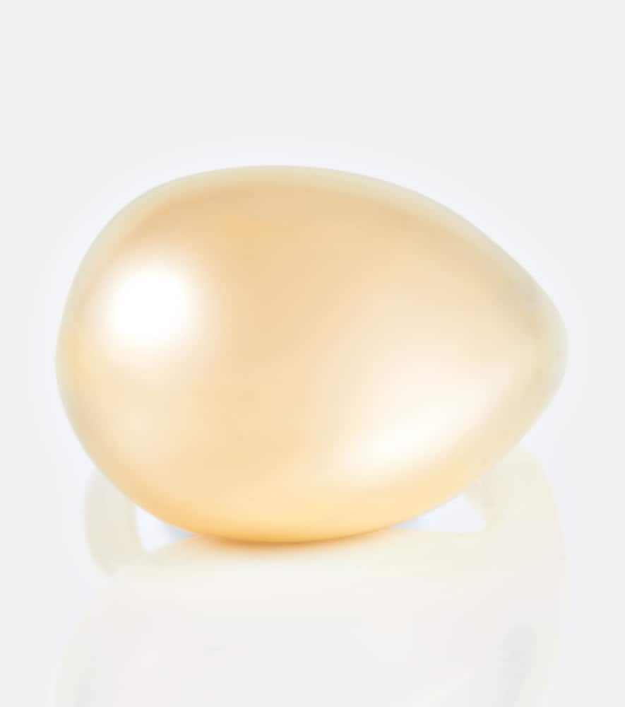 Drop gold plated ring