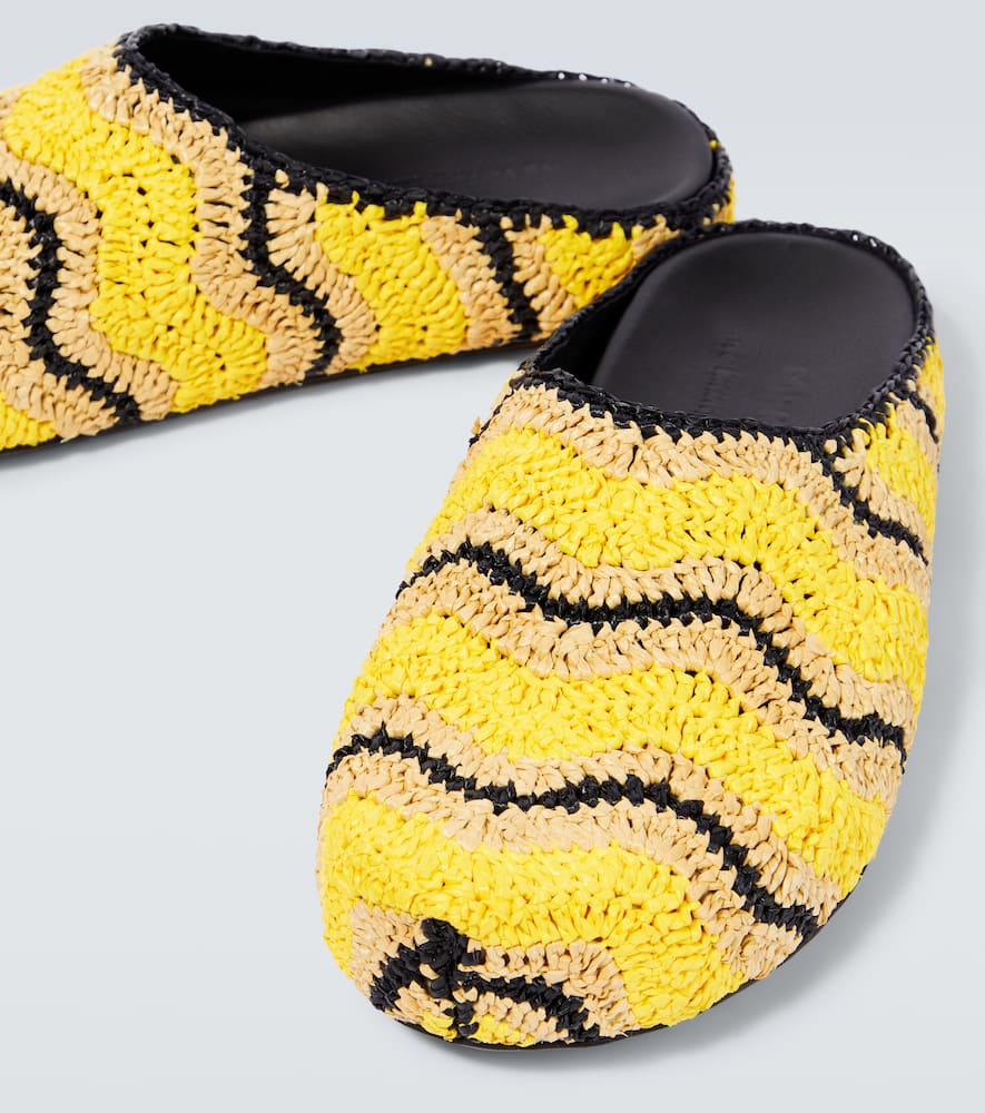 Shop Marni X No Vacancy Inn Woven Mules In Sun/natural