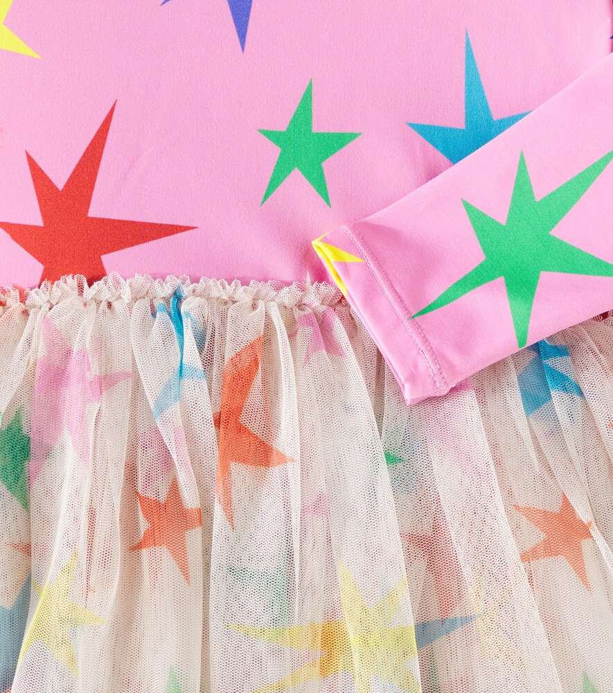  Stella Mccartney Kids Stella Mccartney Kids Bedrucktes Kleid Mit Tüll 