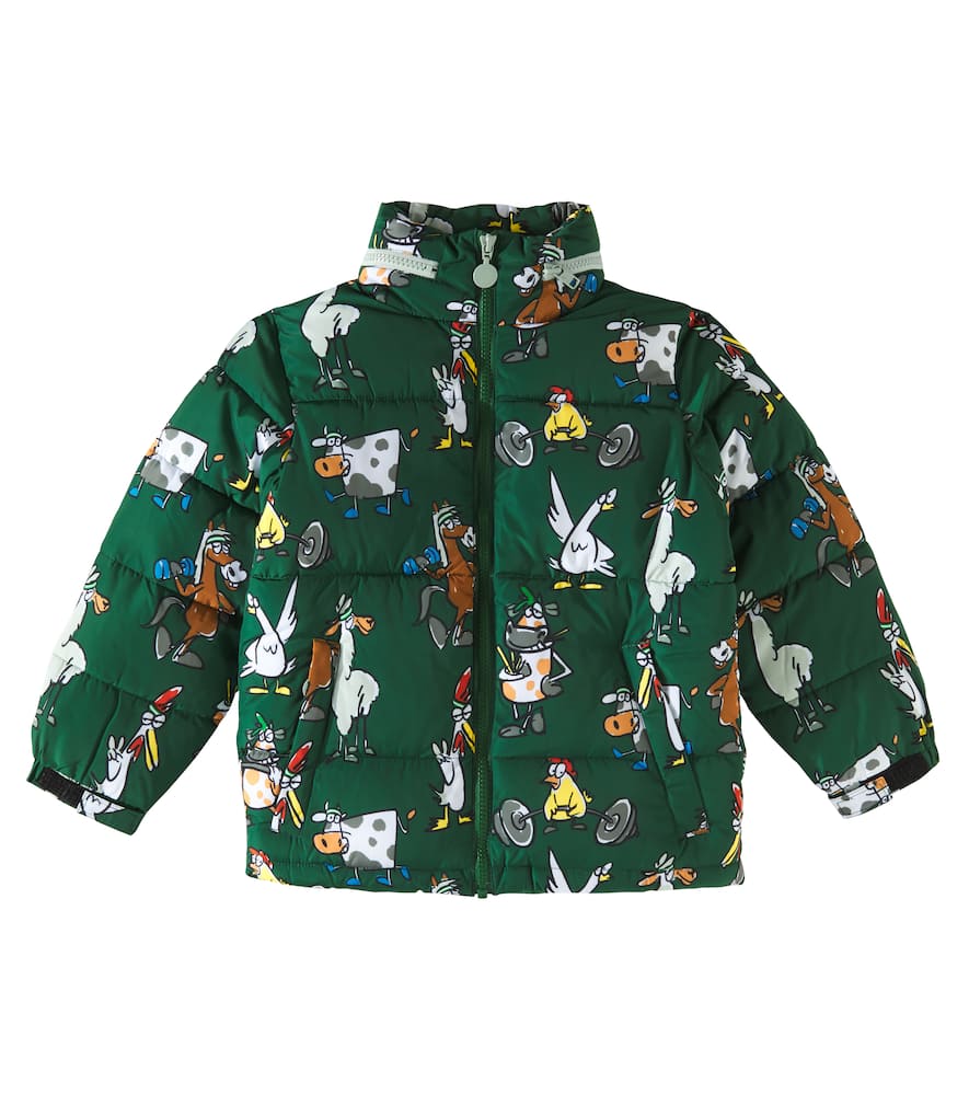 Stella McCartney Kids Printed puffer jacket