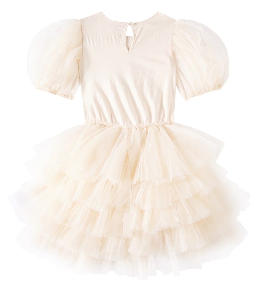  Tutu Du Monde Tutu Du Monde Verziertes Kleid Trinket Aus Jersey Und Tüll 