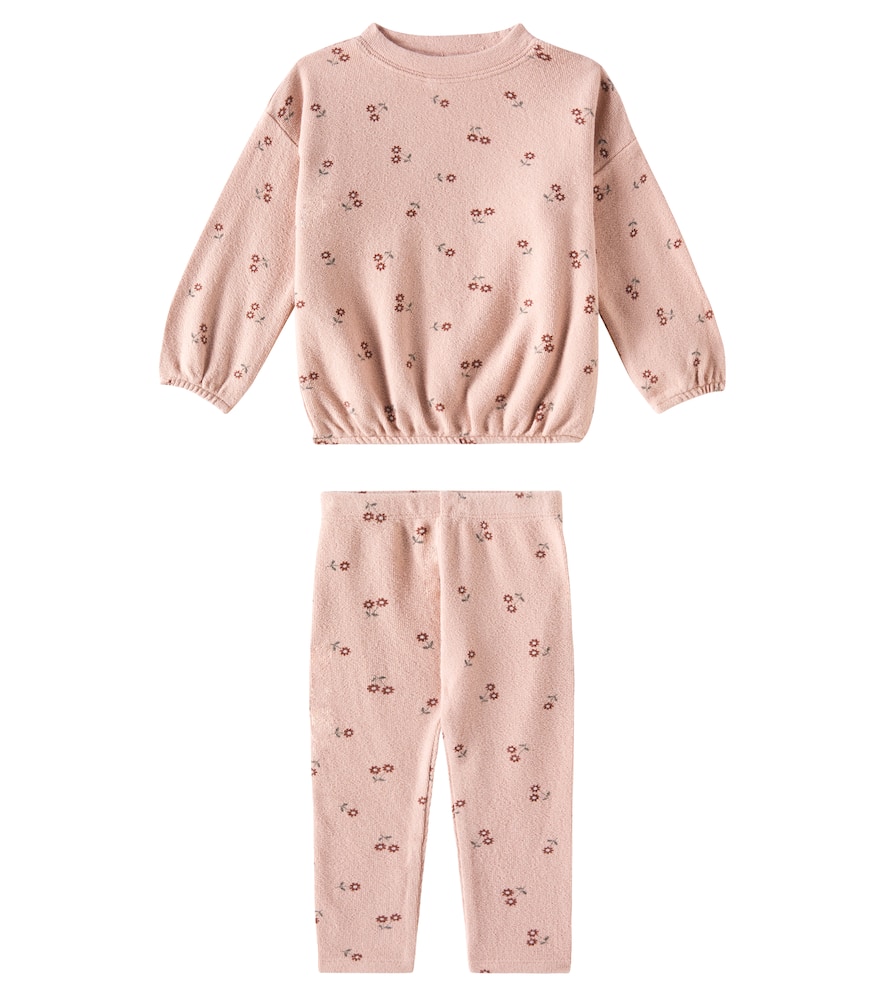 Rylee + Cru Spongey printed sweater and leggings set