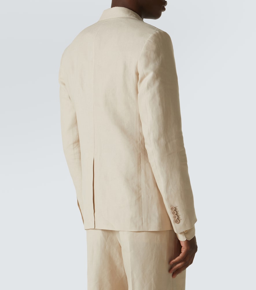  Dolce&gabbana Dolce&gabbana Double-breasted Linen Blazer 