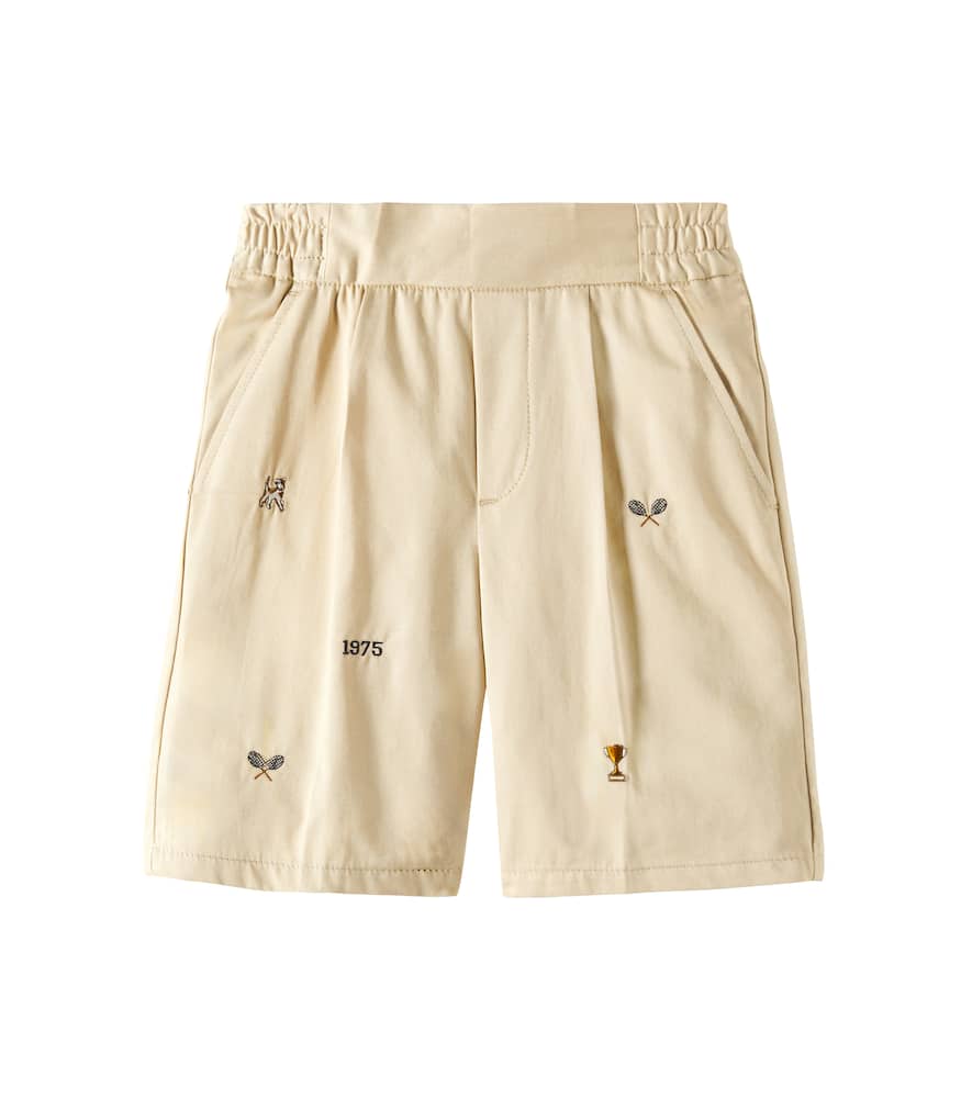 Bonpoint Christian Printed Bermuda Shorts In Beige