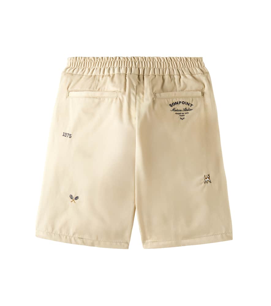 Bonpoint Christian Printed Bermuda Shorts In Beige
