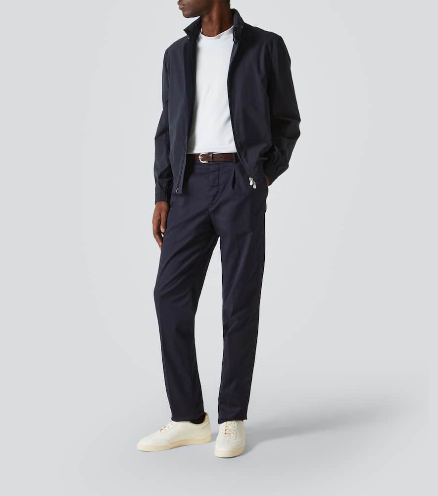 Brunello Cucinelli Cotton Sweater In Blue