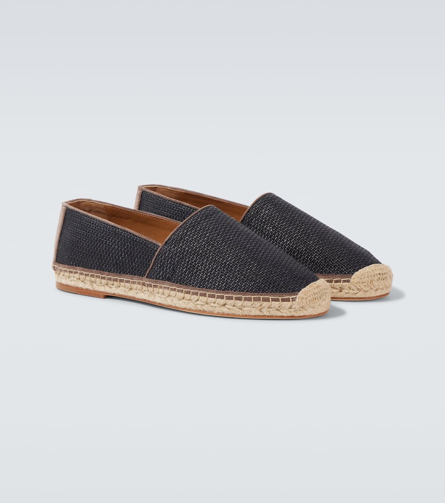Brunello Cucinelli Canvas Espadrilles In Black