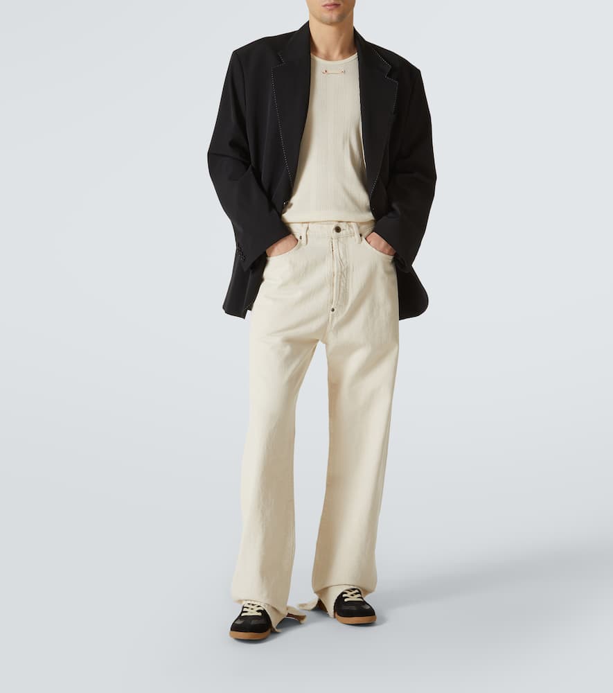 Maison Margiela Buckle mid-rise straight jeans