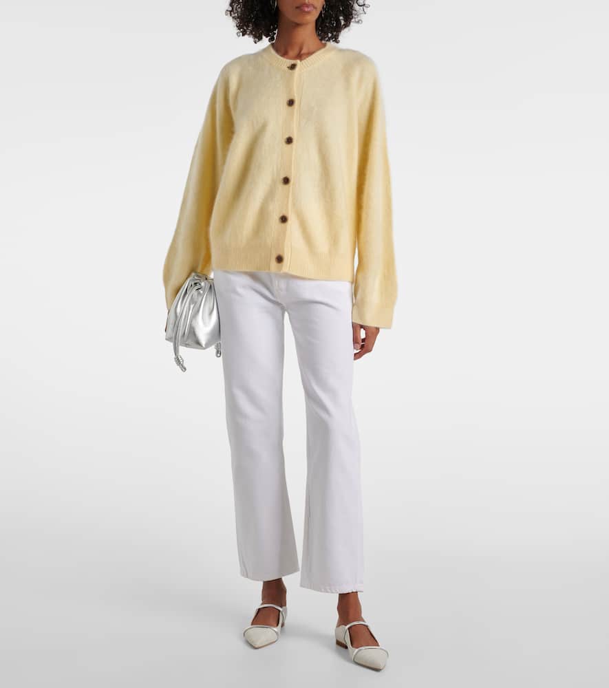 Lisa Yang Melba Cashmere Cardigan In Yellow