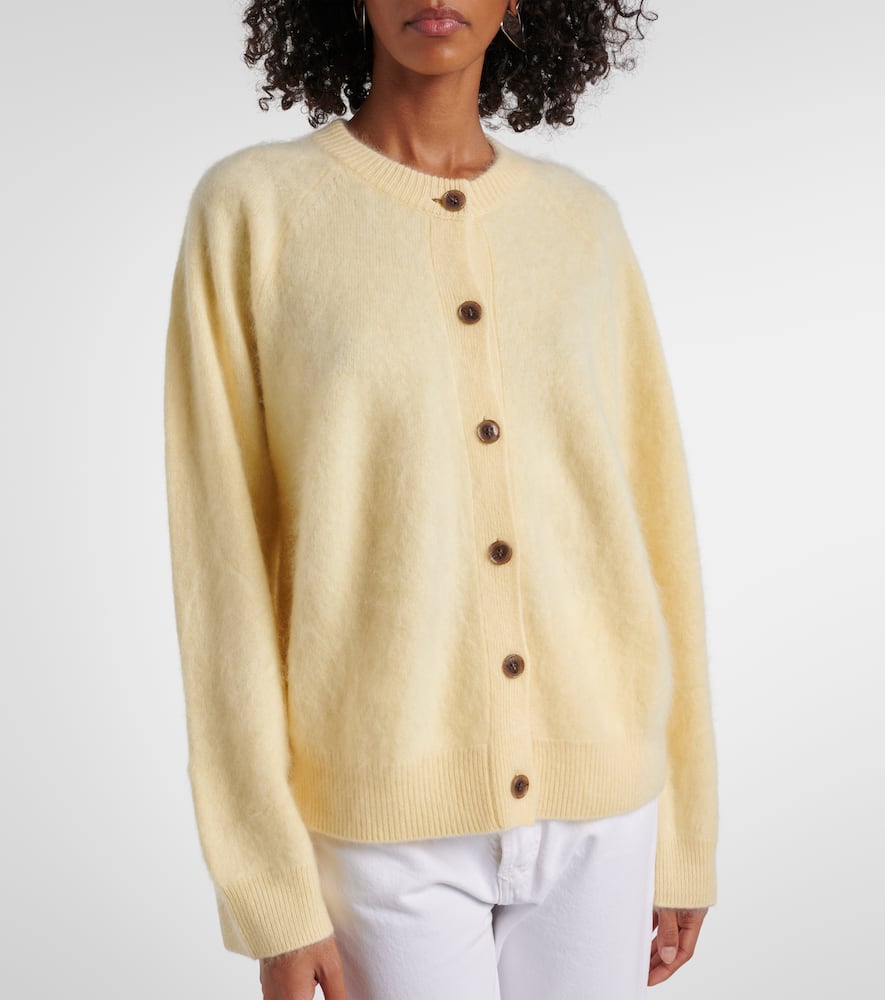 Lisa Yang Melba Cashmere Cardigan In Yellow