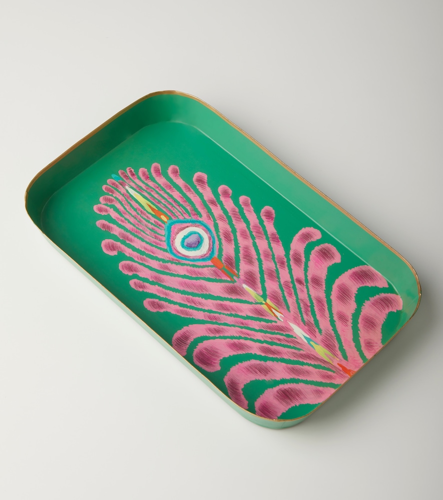  Les-ottomans Les-ottomans Peacock Tray By Matthew Williamson 