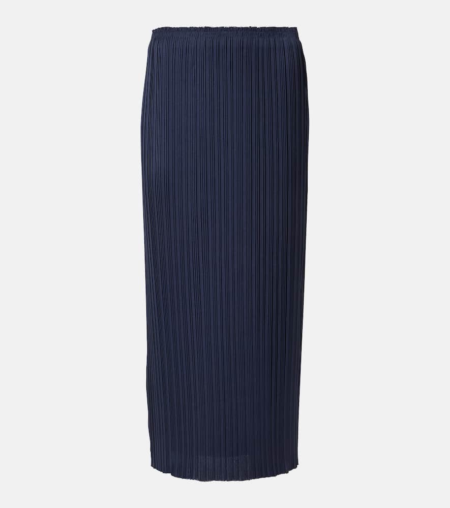 Pleated midi skirt