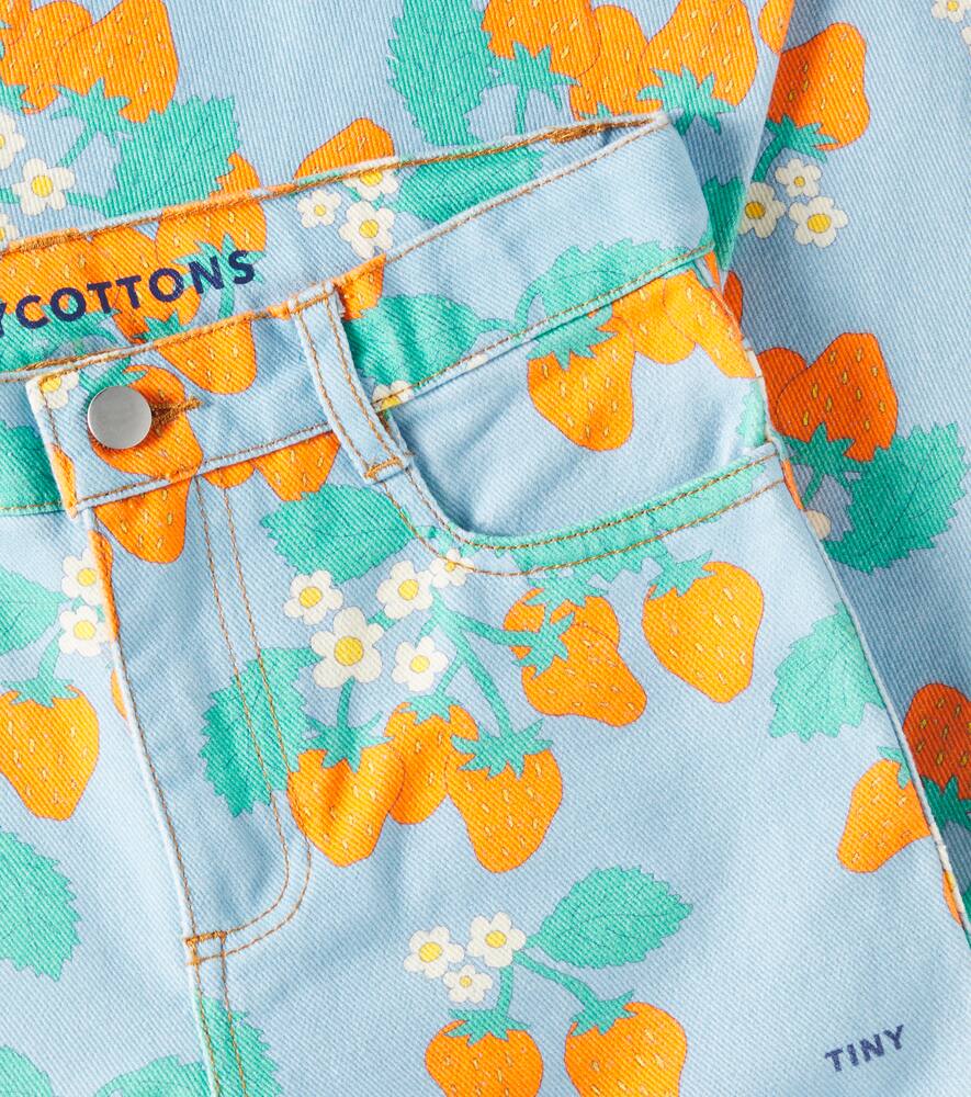 Tinycottons Strawberries Straight Jeans In Multicoloured