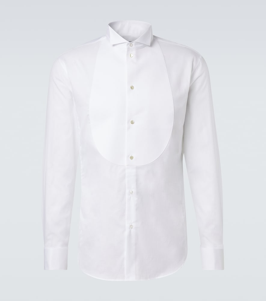 Giorgio Armani Cotton poplin tuxedo shirt