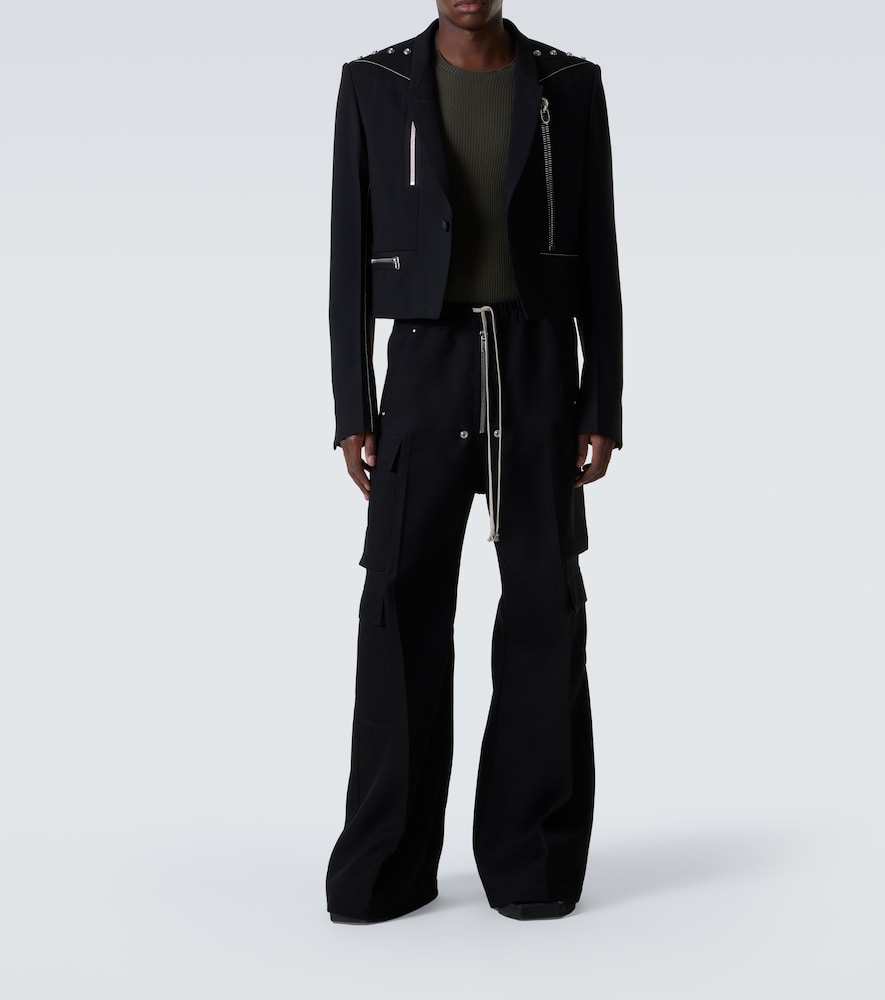  Rick Owens Rick Owens Cargobelas Virgin Wool Cargo Pants 