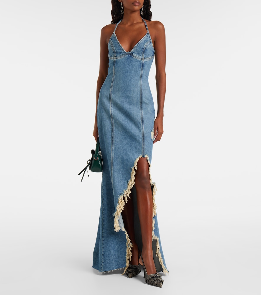  Blumarine Blumarine Maxikleid Aus Denim 