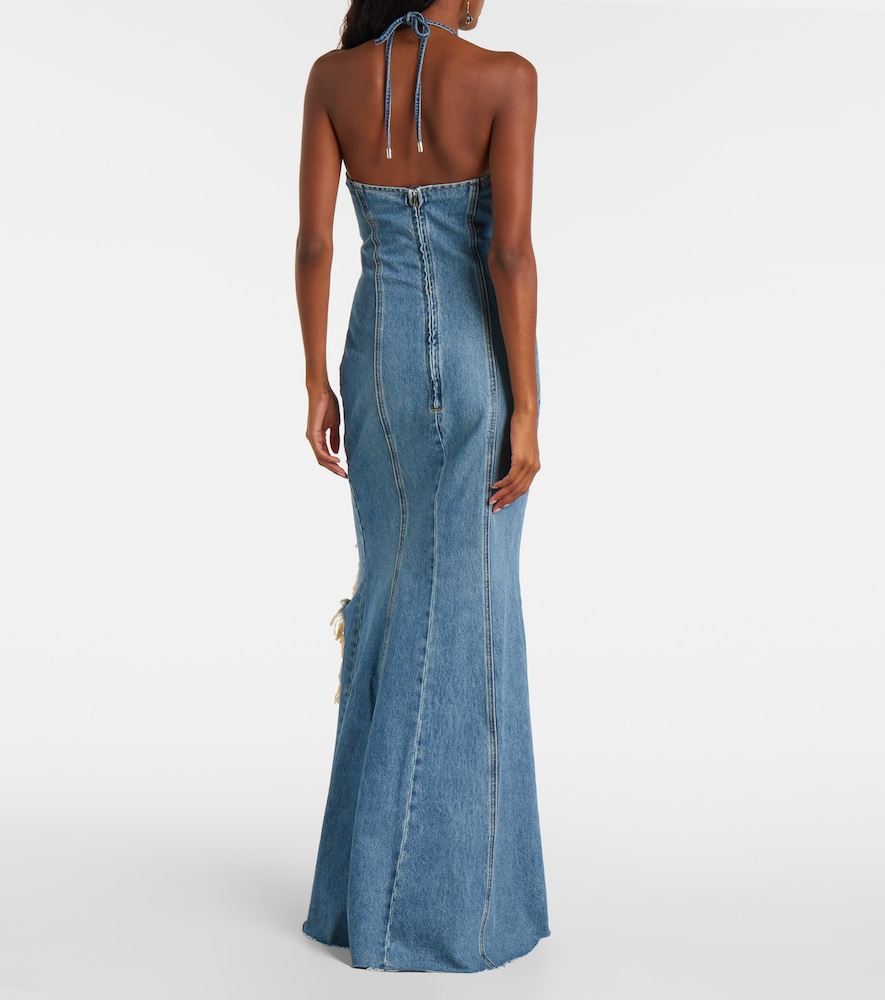  Blumarine Blumarine Maxikleid Aus Denim 