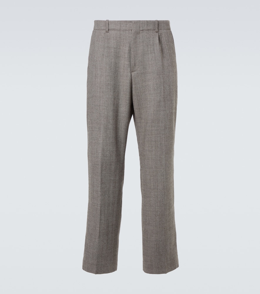 Our Legacy Borrowed Virgin Wool Chinos In Gray