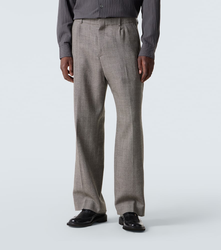 Our Legacy Borrowed Virgin Wool Chinos In Gray