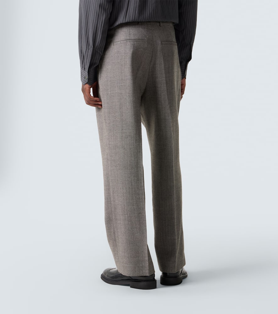 Our Legacy Borrowed Virgin Wool Chinos In Gray