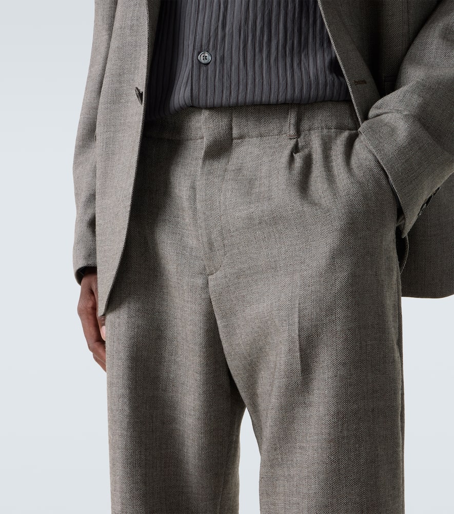 Our Legacy Borrowed Virgin Wool Chinos In Gray