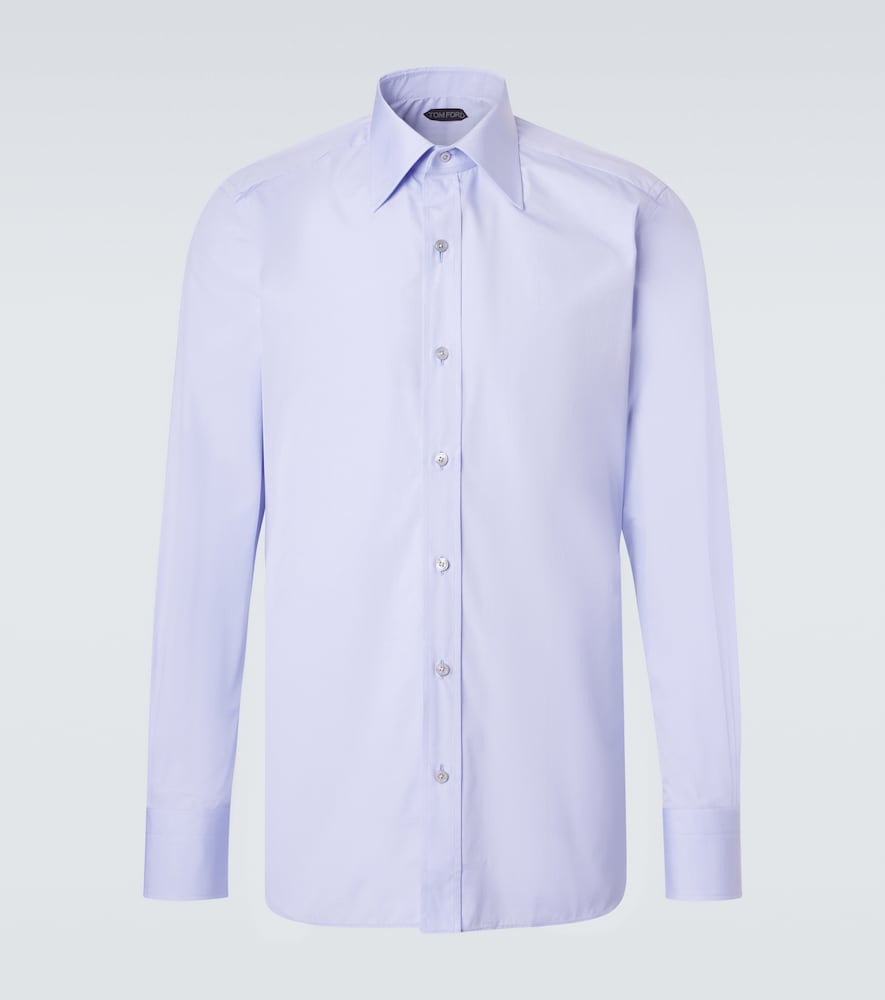 Tom Ford Men's Blue Cotton Poplin Shirt Uk Size 17,5