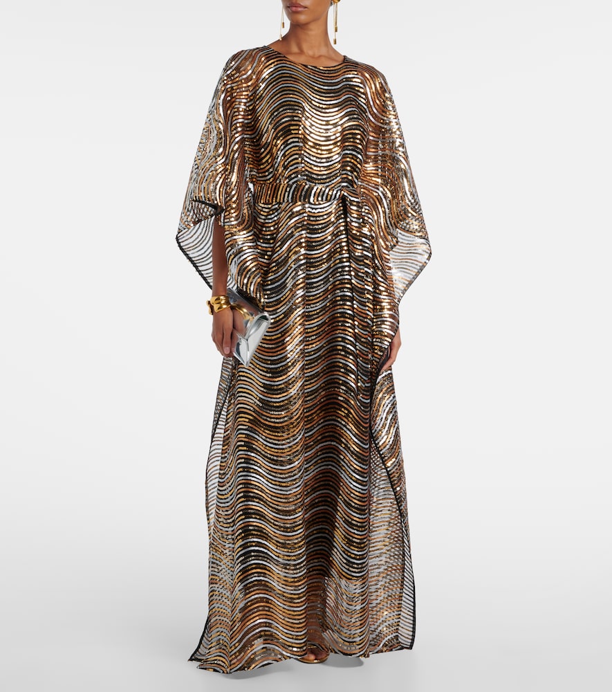  Taller Marmo Taller Marmo Kaftan Erte Aus Tüll Mit Pailletten 