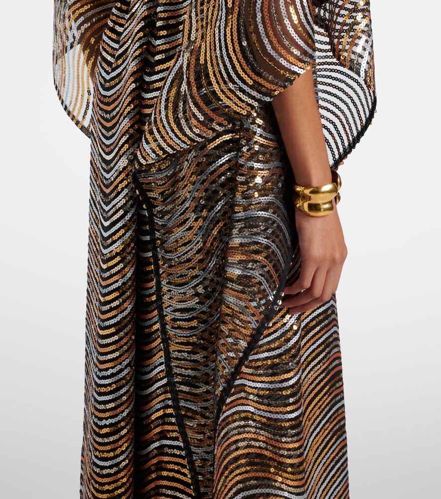  Taller Marmo Taller Marmo Kaftan Erte Aus Tüll Mit Pailletten 