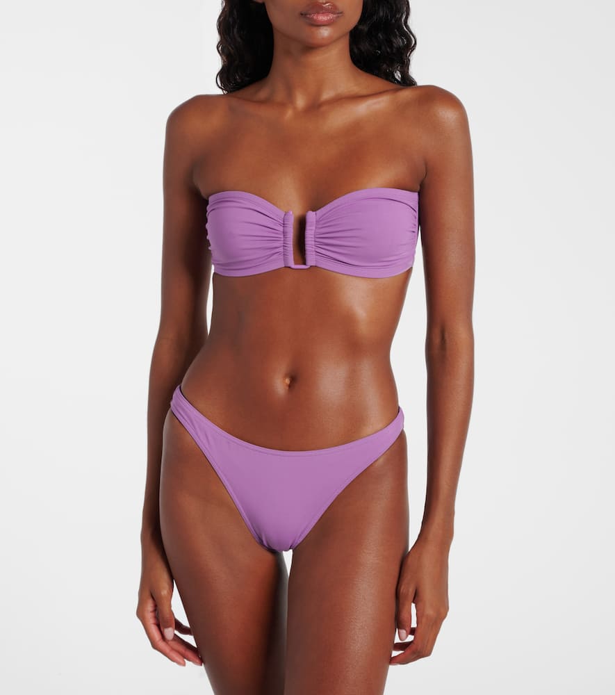 Eres Show Bandeau Bikini Top In Purple