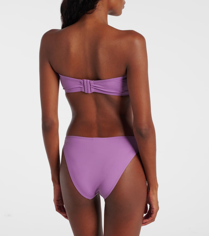 Eres Show Bandeau Bikini Top In Purple