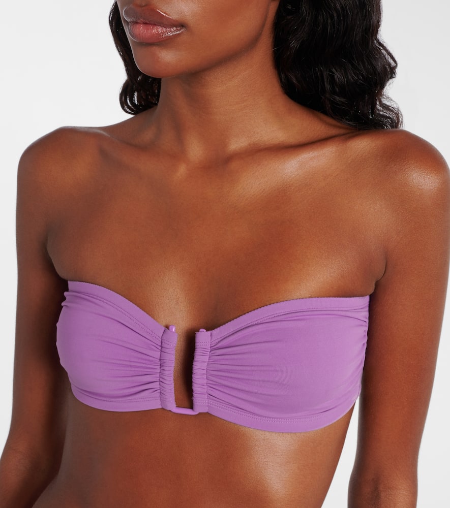 Eres Show Bandeau Bikini Top In Purple
