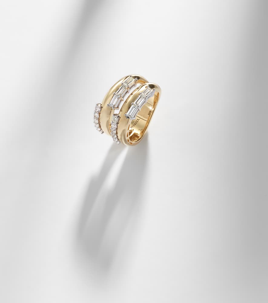 Yeprem Golden Strada 18kt Yellow And White Gold Ring With Diamonds In Gold
